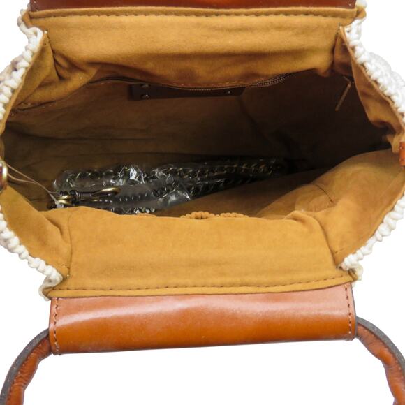 Patricia Nash Geraldine Crochet Hobo Natural One Woven Shoulder Bag Handbag - Picture 8 of 10